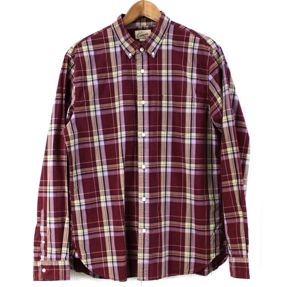 Canvas by Lands End‎ Mens L Casual Shirt Button Front Classic Outdoor Preppy - Picture 1 of 11